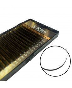 Вії Rich Premium 1 стрічка Dark Brown D 0.07-13 мм